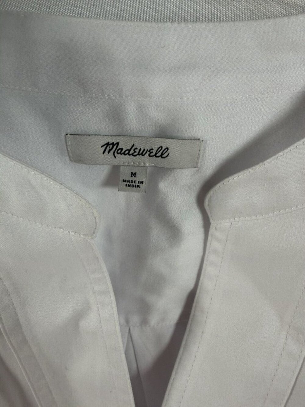 Madewell V-Neck Long-Sleeve Top Coastal Boho Minimalist Medium - Picture 3 of 7
